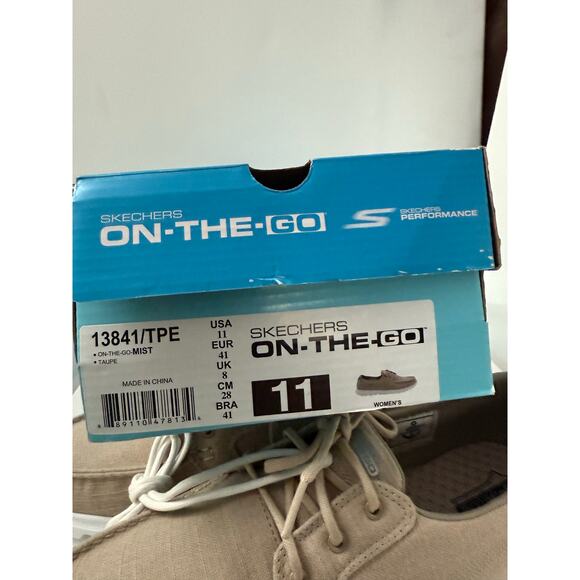 Skechers Performance Women's 11 Goga Mat Resalyte Taupe Mist Shoe On the Go - Picture 12 of 12